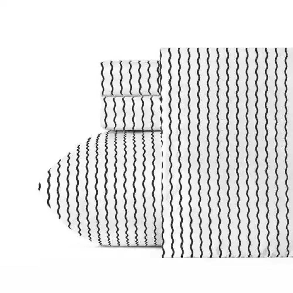 Crayola Dream In Color Full Sheet Set Serpentine Stripe Licorice Black White NEW